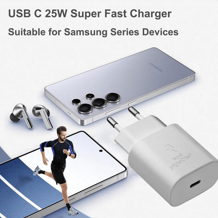 2er Pack USB C Ladegerät 25W Ladekabel für Samsung Galaxy S26 S25 S24 S23 S22 S21 Ultra/Plus A57 A56