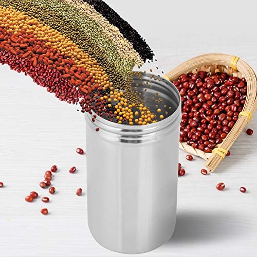 Kaffeedose aus Edelstahl Espressodose Teedose Edelstahldose mit Innendeckel für Kaffeepulver und Kaf
