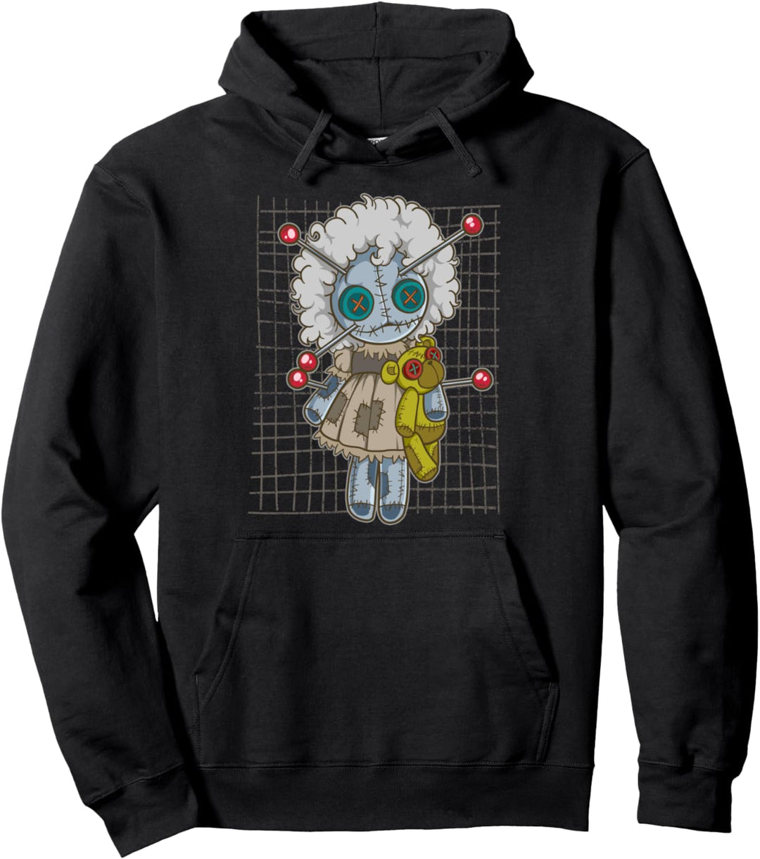 Pastel Goth Voodoo Doll Gift Pullover Hoodie