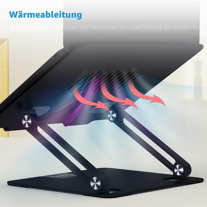 Gokeda Laptop Ständer, ergonomischer Laptopständer aus Aluminiumlegierung für den Schreibtisch, Note
