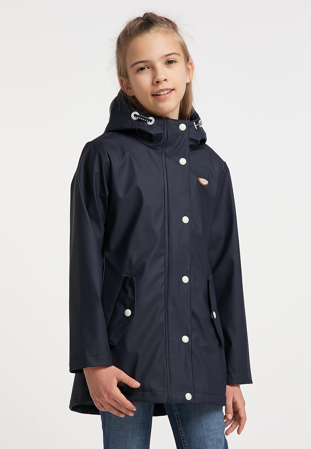 Ragwear Marjanka Mädchen Jacke Regenjacke Übergangsjacke Kinder Regenmantel Mantel Coat 128 Navy, 12