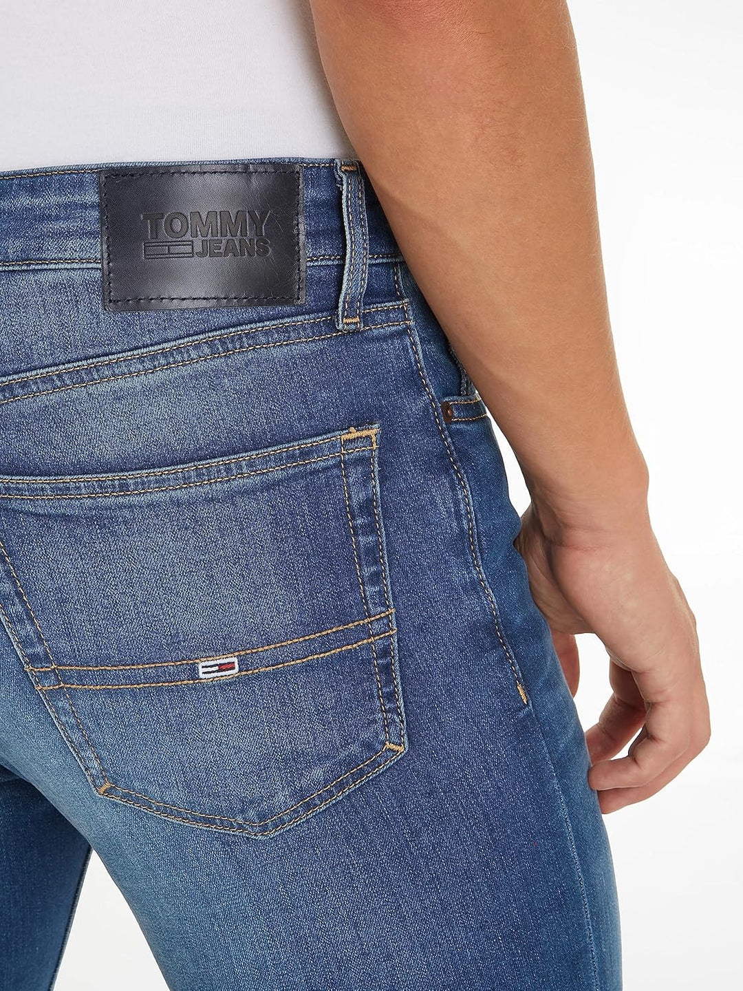 Tommy Jeans Herren Jeanshosen Austin Slim Tapered Wmbs Dm0dm09550 28W / 32L Blau (Wilson Mid Blue St
