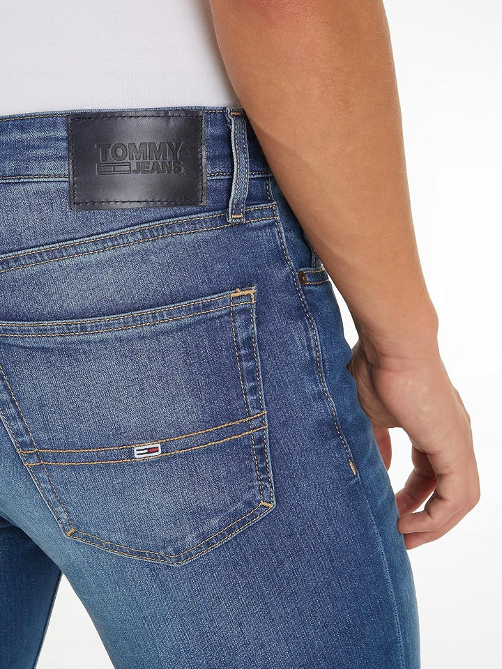 Tommy Jeans Herren Jeanshosen Austin Slim Tapered Wmbs Dm0dm09550 28W / 32L Blau (Wilson Mid Blue St