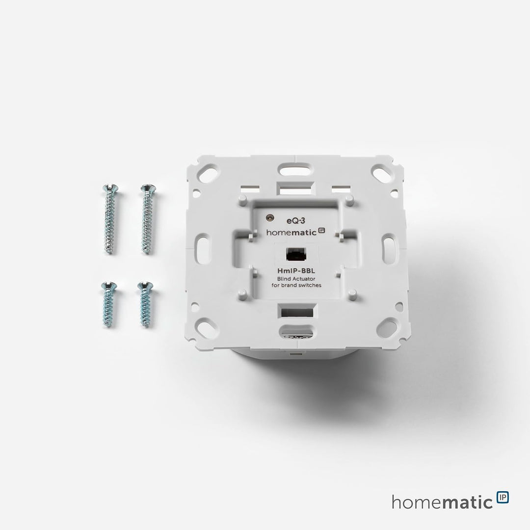 Homematic IP Smart Home Jalousieaktor für Markenschalter, Digitale Steuerung von 1 Jalousie oder Raf
