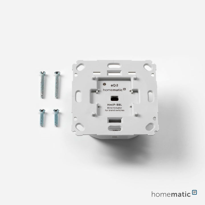 Homematic IP Smart Home Jalousieaktor für Markenschalter, Digitale Steuerung von 1 Jalousie oder Raf