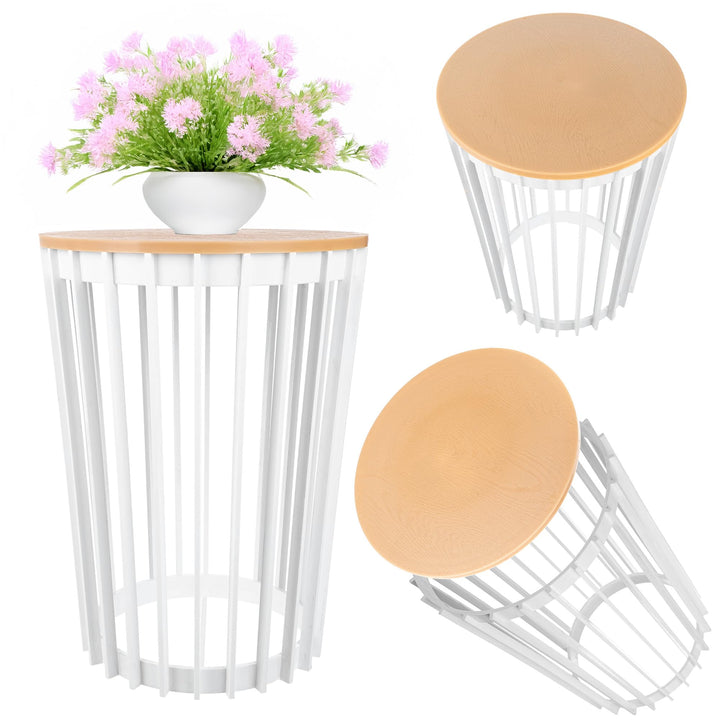 KADAX Blumentopfständer Aytre, Blumenständer aus Kunststoff, Pflanzenständer, Pflanzentisch, Blument