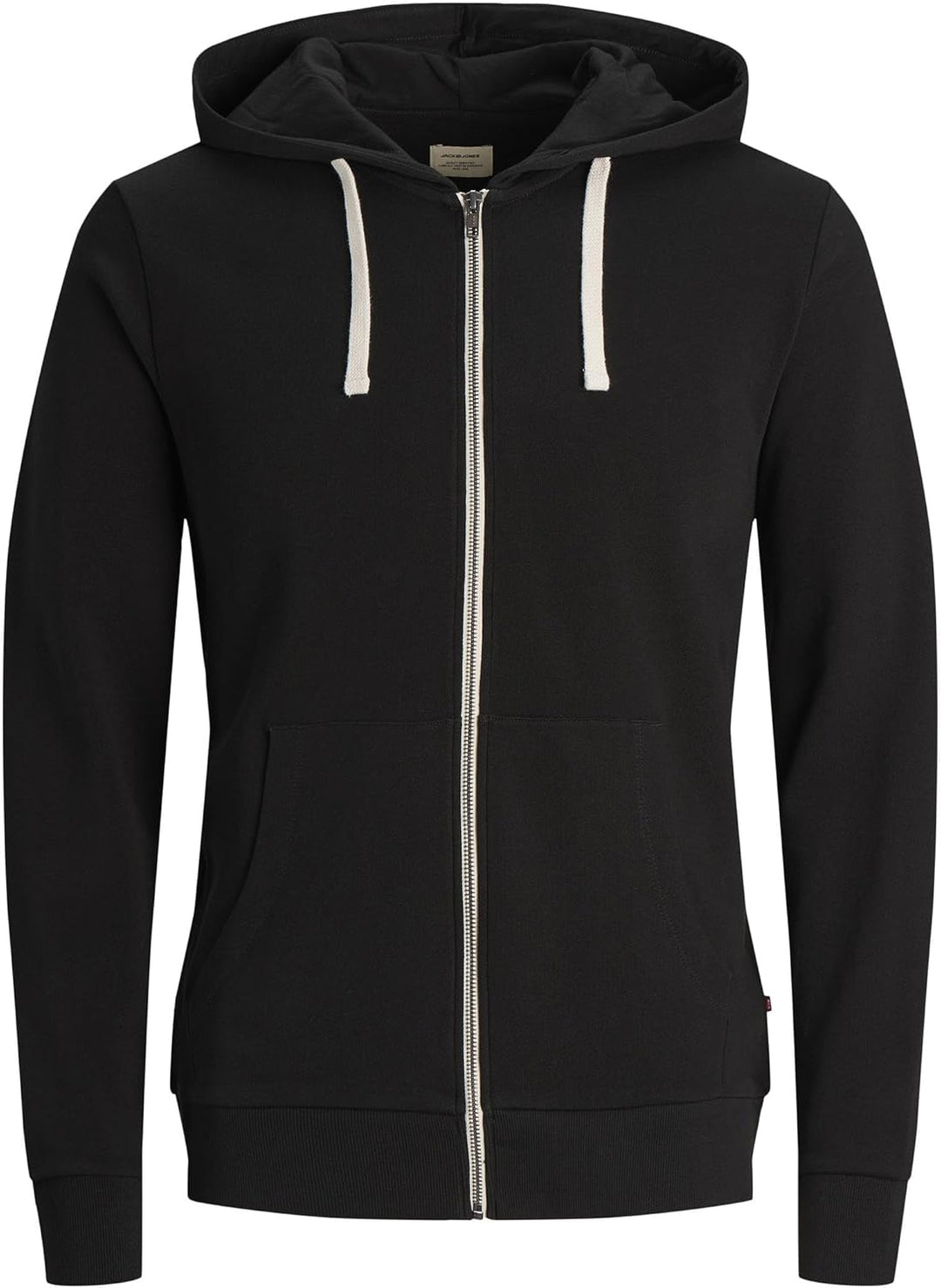 JACK & JONES Herren JJEHOLMEN Sweat Zip Hood M Schwarz (Black Beauty), M Schwarz (Black Beauty)