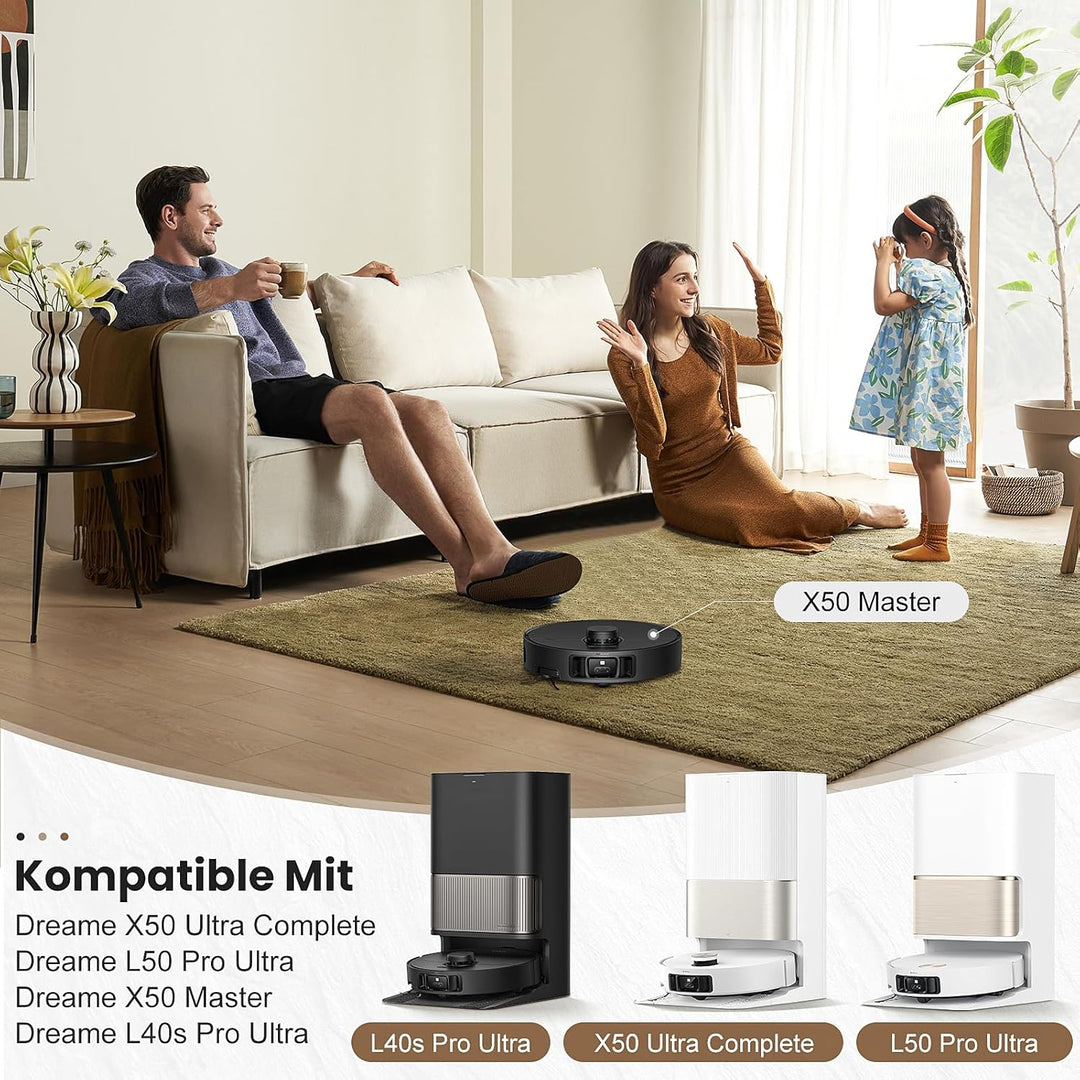 22 Stück Zubehör für Dreame X50 Ultra Complete/L50 Pro Ultra/X50 Master/L40s Pro Ultra Saugroboter,