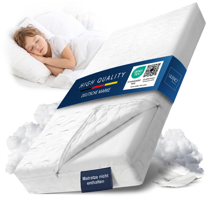 LILENO HOME Kinderbett Matratzenbezug 70x140 cm mit Reissverschluss - MATRATZE Nicht ENTHALTEN - was