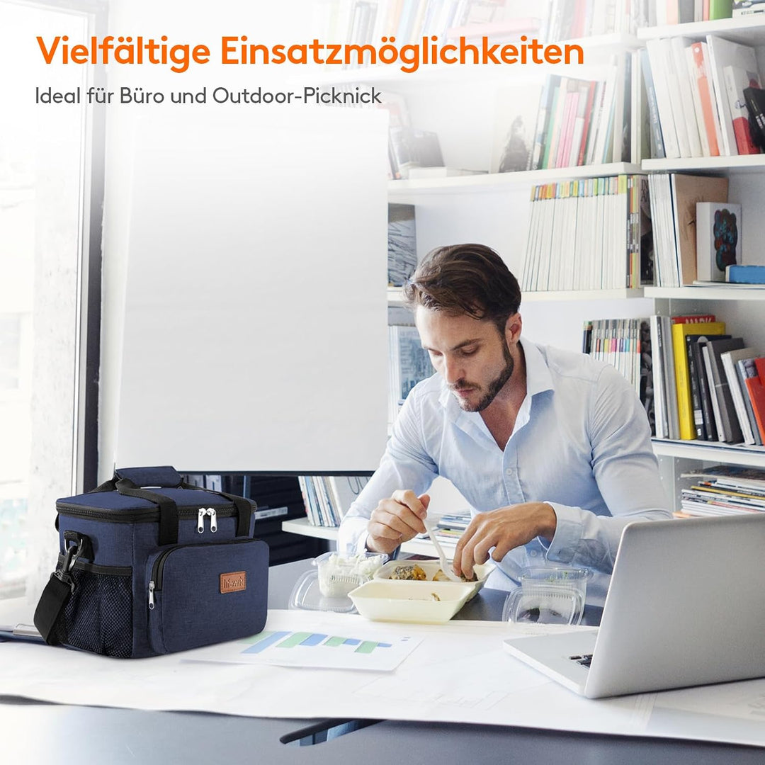 Lifewit Kühltasche klein, Isolierte Cooler Bag, Lunchtasche 9L 12 Dosen Creme 9L, Creme 9L
