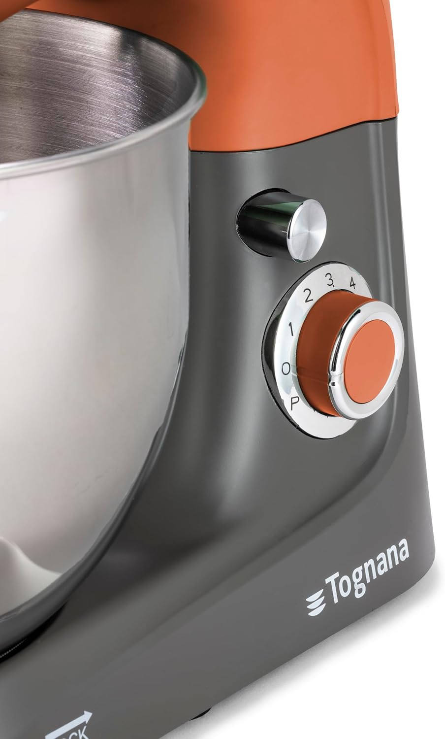 Tognana Iridea, 5,3 l Planetenmischer, Aluminium-Edelstahl, rot, Rot