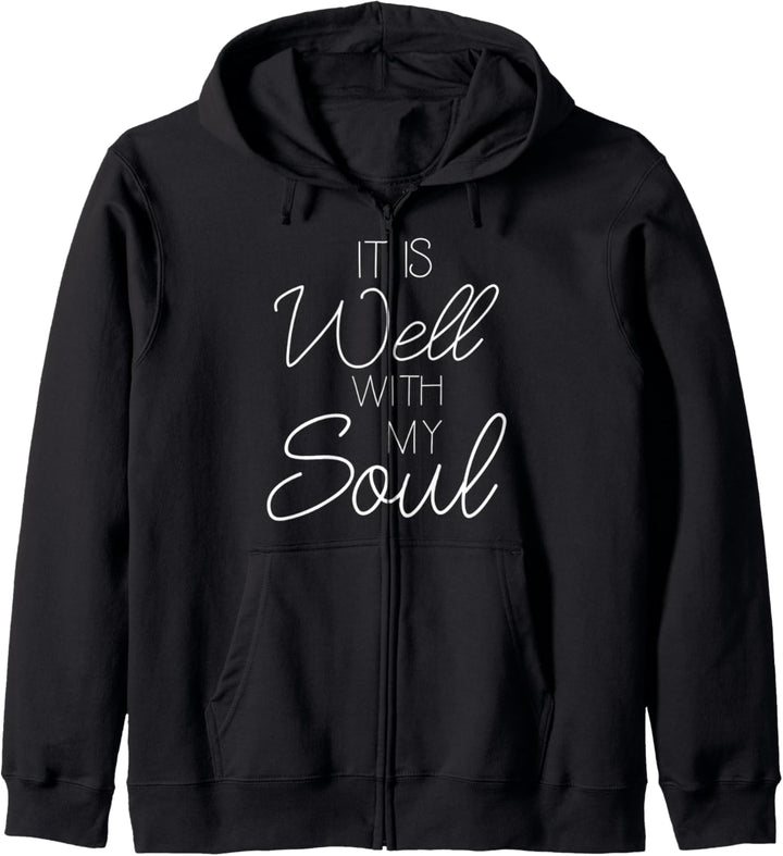 Cute Christian Worship Leader Gift It is Well With My Soul Kapuzenjacke