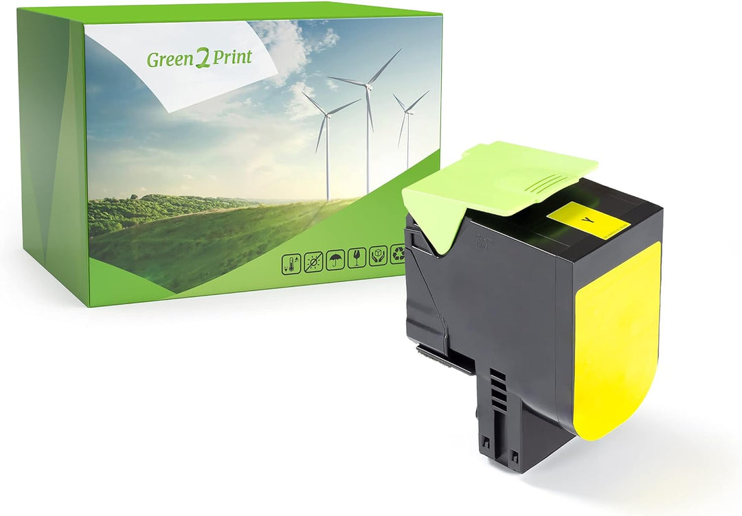 Green2Print Toner gelb 4000 Seiten ersetzt Lexmark 70C0X40, 700X4, 70C2XY0, 702XY, 70C2XYE, 702XYE p