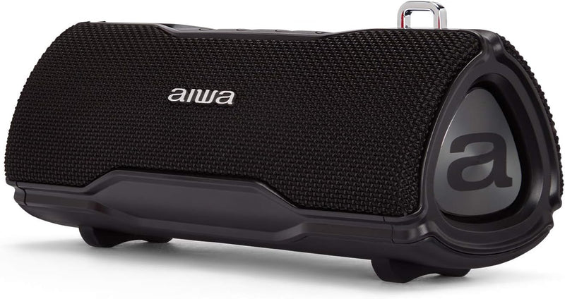 AIWA BST-500BK: Stereo-Bluetooth-Lautsprecher, TWS, tragbar, Schwarz, geeignet für Android oder iPho