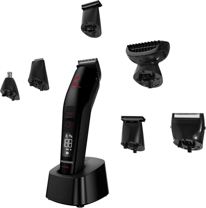 GRUNDIG MGK 9030 ProClub Multihaarschneideset, BeardCare Sensor, Wet & Dry Nutzung, Mit Li-Ion Akkut