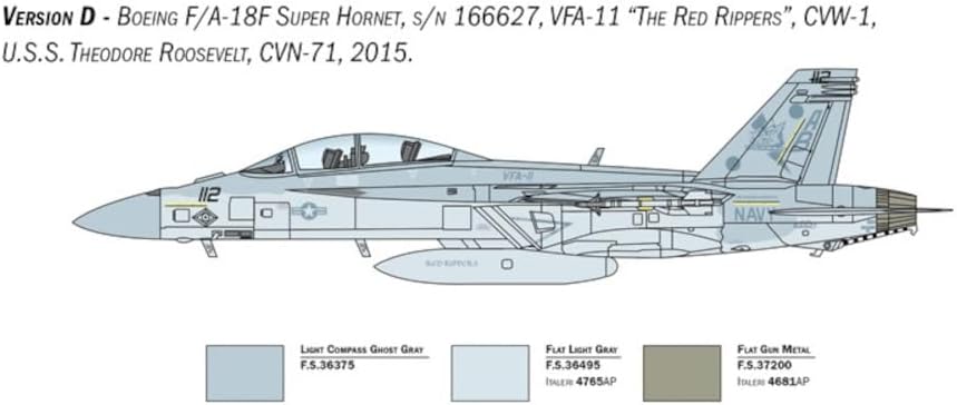 Italeri 2823 1:48 F/A-18F U.S. Navy Special Colors - Modellbau, Bausatz, Standmodellbau, Basteln, Ho