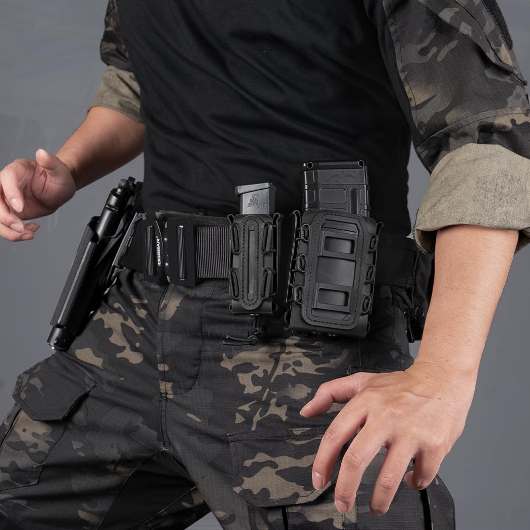 IDOGEAR 2 Zoll Taktischer Gürtel Combat Schnellverschlussschnalle Rigger Gürtel im Militärstil Molle