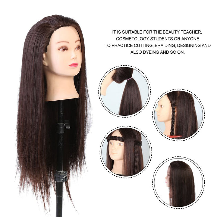 Träningshuvud Frisör, Frisierkopf Übungskopf Trainingskopf, Make-up-Übungskopf Haarstyling Puppe Kos