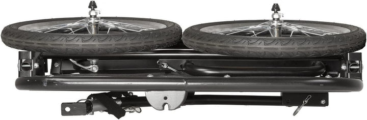 M-Wave Gepäck Lasten Fahrrad Anhänger faltbar 40 kg Zuladung platzsparend stabil, 640060