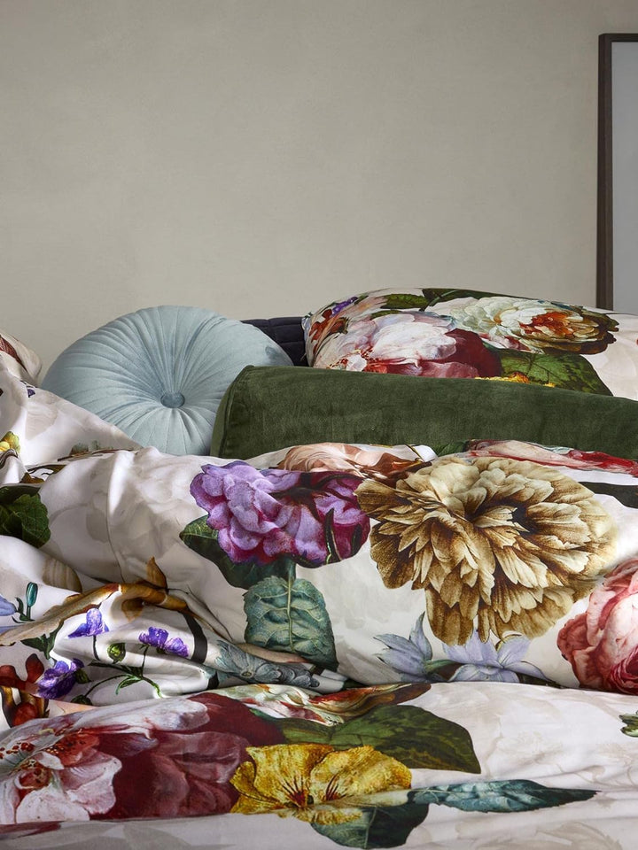 ESSENZA Bettwäsche Fleur Ecru 200x200 + 2X 80x80 cm, Ecru 200x200 + 2x 80x80 cm
