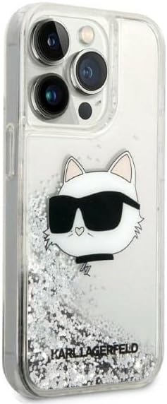 KARL LAGERFELD KLHCP14XLNCHCS Hülle für iPhone 14 Pro Max 6,7" Silber hardcase G