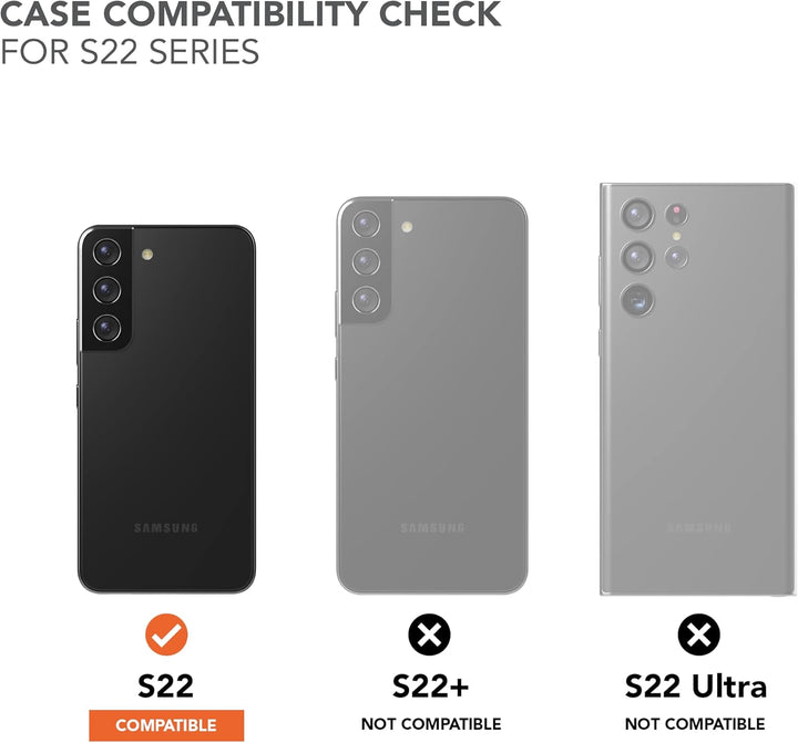Rokform Galaxy S22 Hülle, Rugged Series, magnetische Hülle mit Drehverschluss, sturzgeprüfte Rüstung