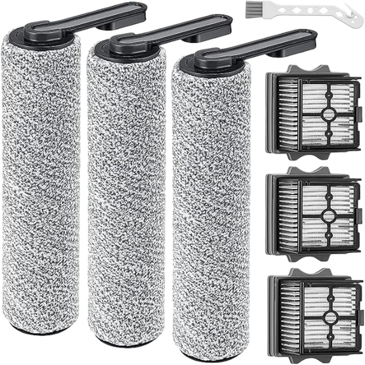7 Stück für Tineco S5/S5 Pro/S5 Pro 2/S5 Extreme | 3 Bürstenrollen, 3 Filter und 1 Reinigungsbürste