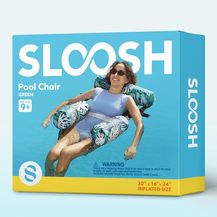 SLOOSH Luftmatratze Pool Wasser für Erwachsene, aufblasbarer Sessel, schwimmende Hängematte, aufblas
