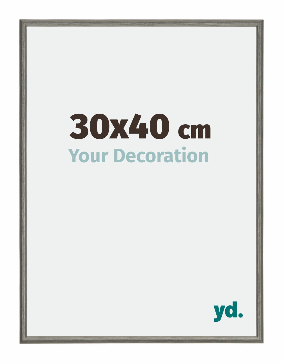 yd. Your Decoration - Bilderrahmen 30x40 cm - Bilderrahmen aus Aluminium mit Acrylglas - Antireflex