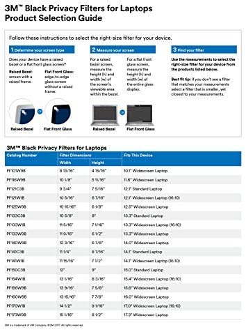 3M Blickschutzfilter für 12.1 "Standard Laptop, 4: 3, Schwarz 4:3 30,7 cm, 4:3 30,7 cm