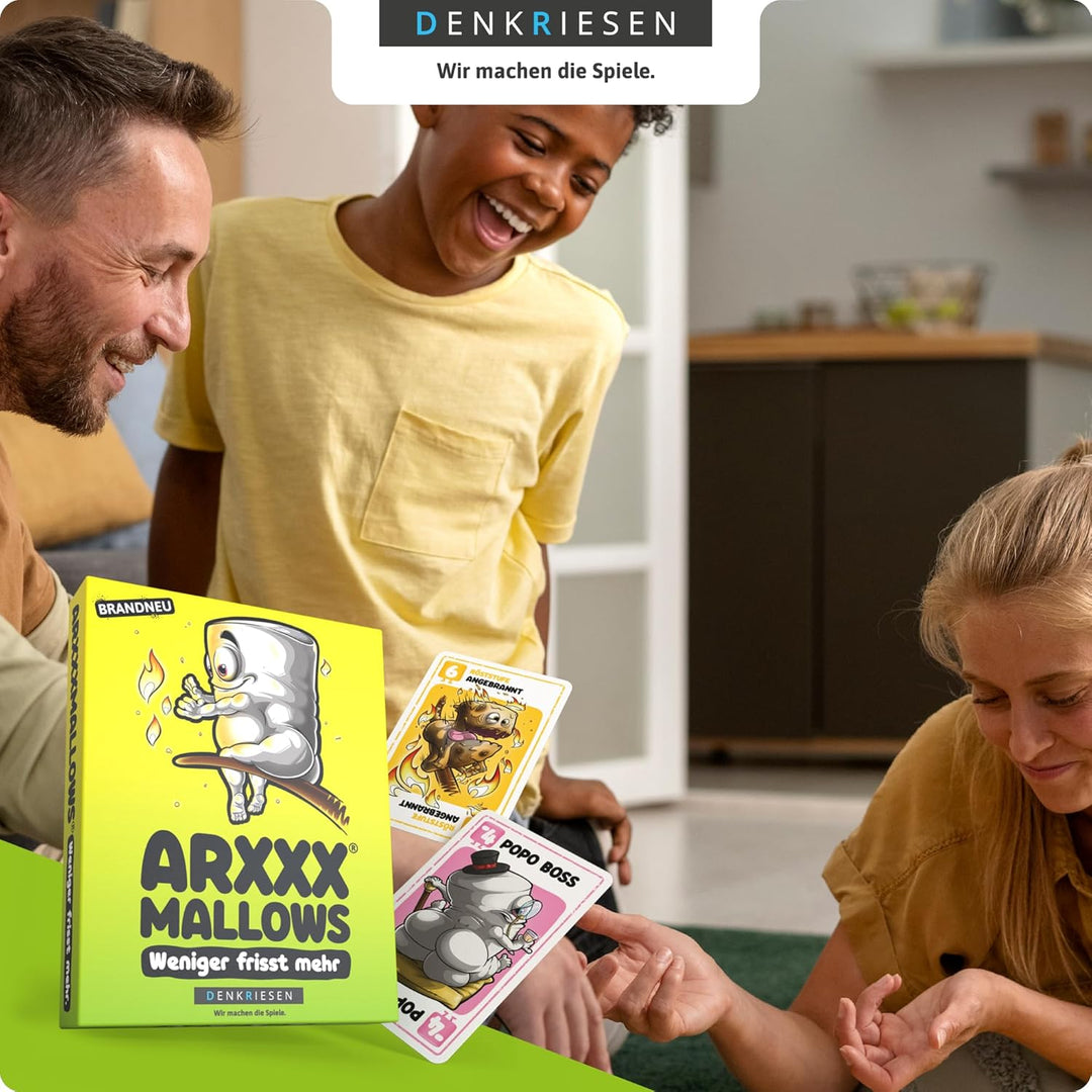 DENKRIESEN - ARS*HMALLOWS – Weniger frisst mehr. In der Premiumbox | Kartenspiel | Ab 9 Jahren | 2-6