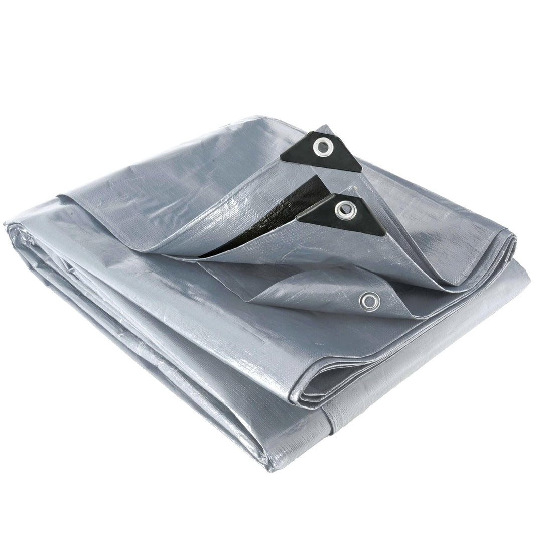 Werkapro Bâche multifonctions Grise et Noire m2 10740 Abdeckplane, wasserdicht, multifunktional, 6 x