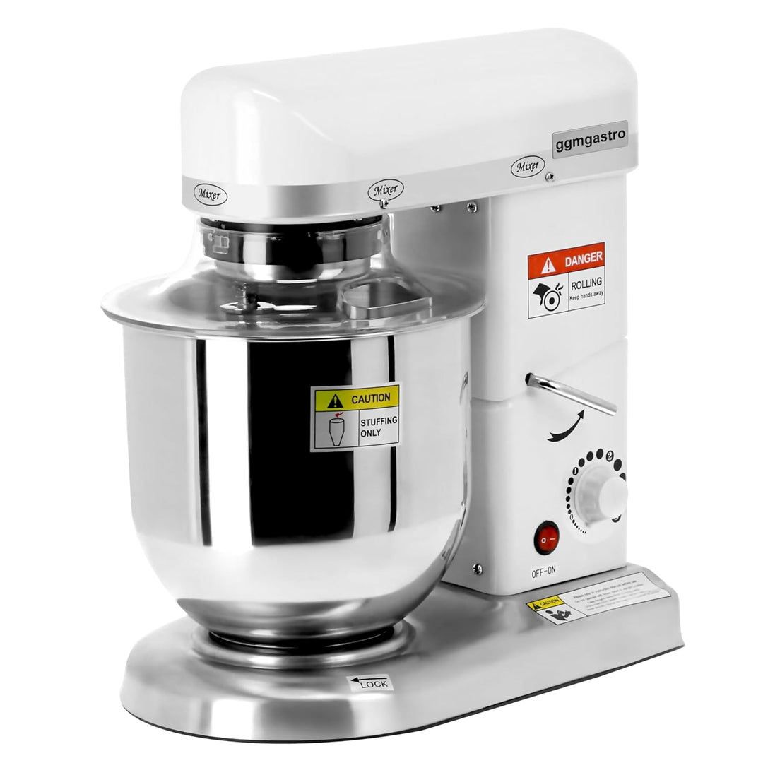 GGM Gastro Planetenrührwerk - Rührmaschine - 7 Liter - 500 W - 240 V - Geeignet für Teig, Creme, Eie