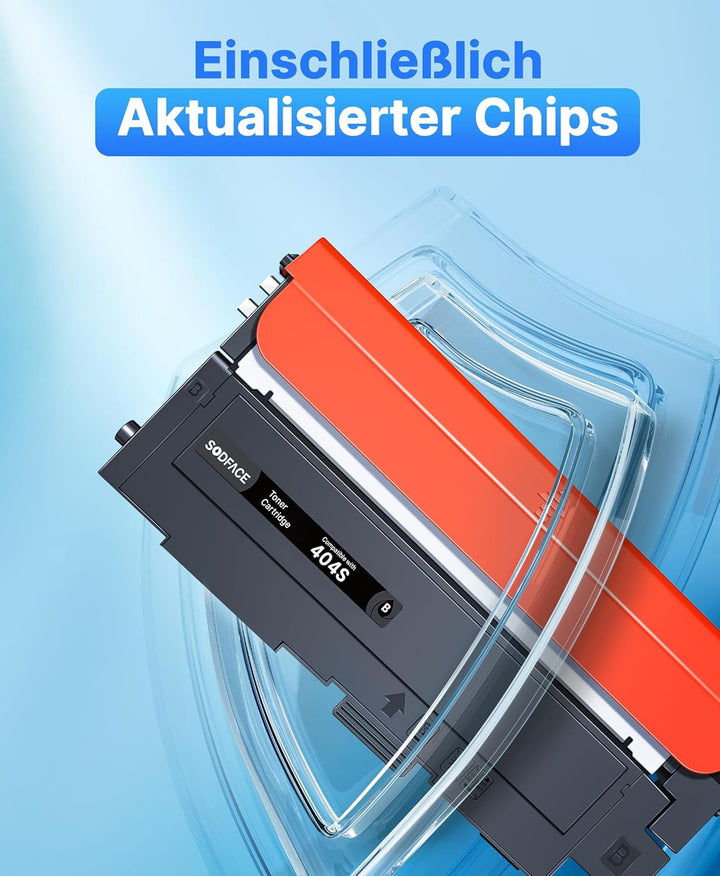 SODFACE CLT-P404C 404S Toner Kompatibel für Samsung CLT-404S für Xpress SL C480W C480FW C48x C480 C4