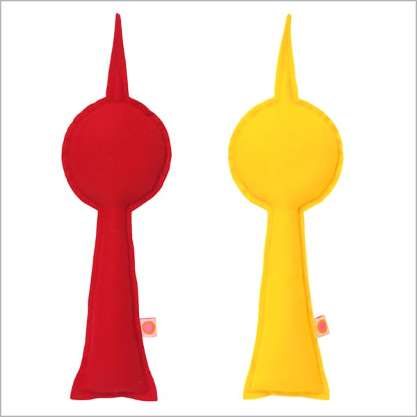 nanito Baby Rassel Berliner Fernsehturm – Handgefertigte Stoffrassel aus Baumwolle &amp; Wollfilz – Baby