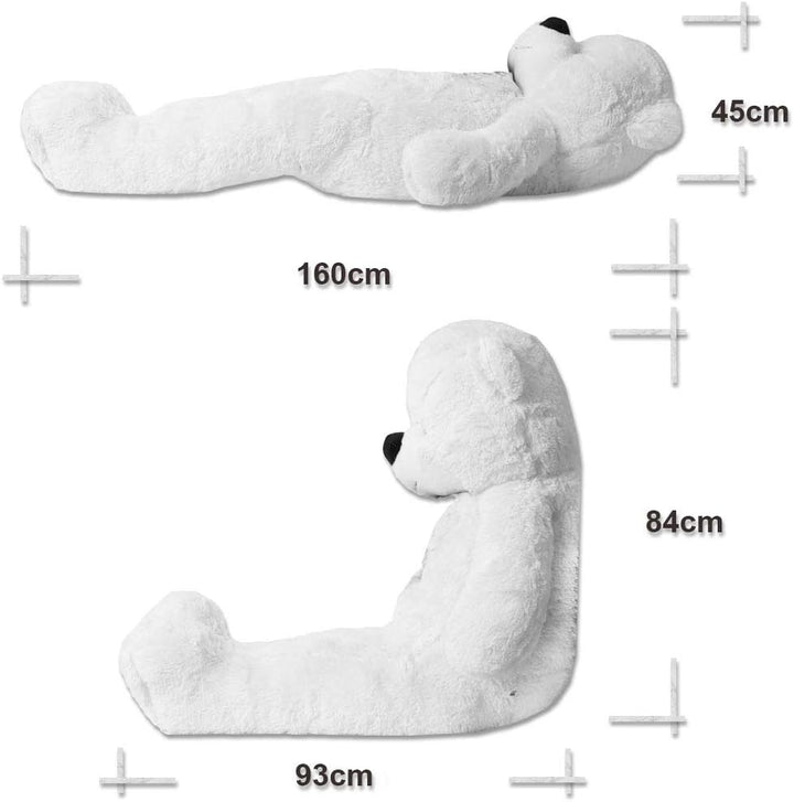 TE-Trend Bär Plüschbär Riesen Kuscheltier XXL Teddybär Riesig Large Teddy Bear Plüschteddy 160 cm Du