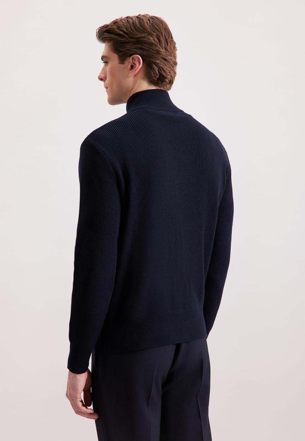 Seidensticker Herren Regular Fit Langarm Strickjacke L Dunkelblau, L Dunkelblau