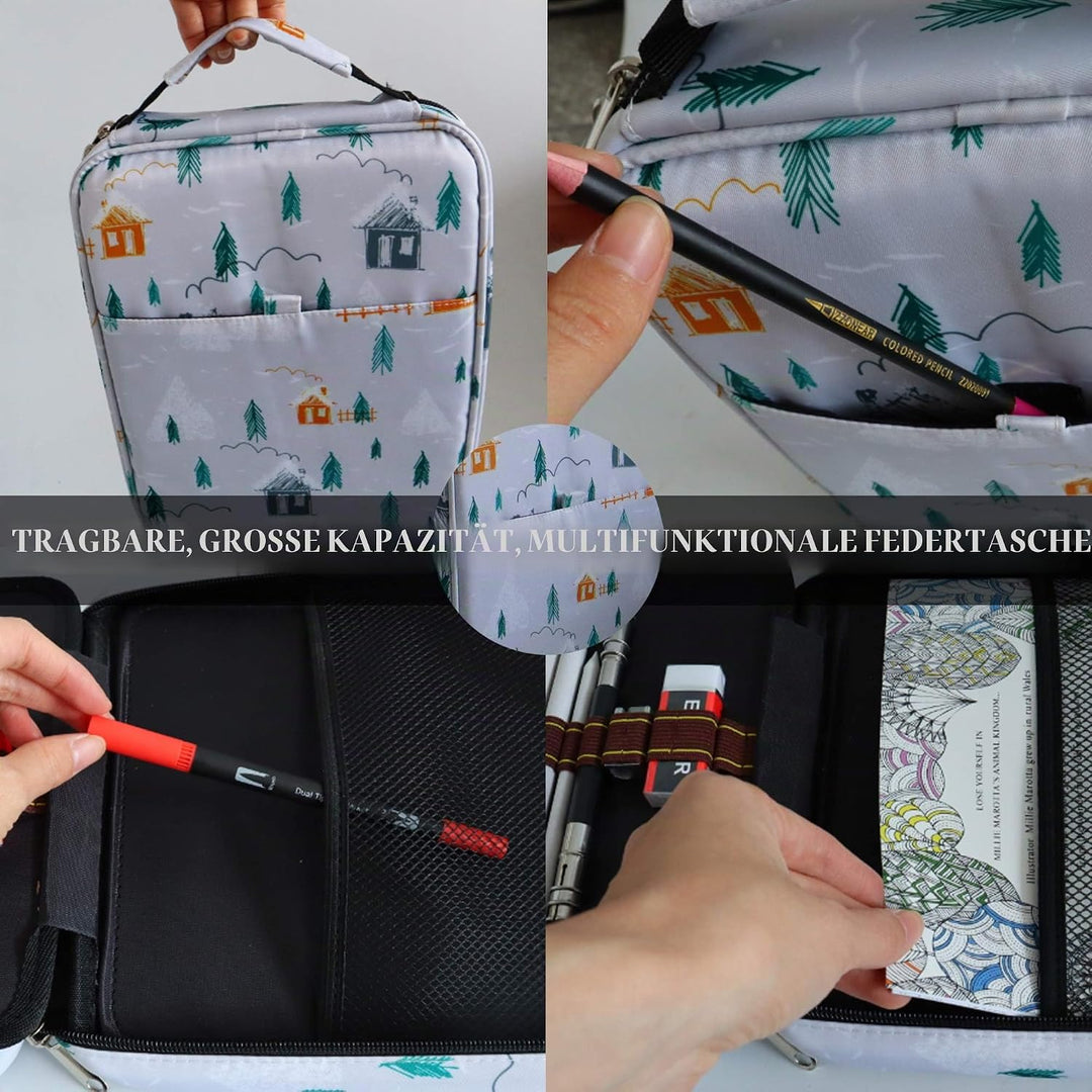 YJYHART Aquarellstifte Pinsel Marker Stifte Set,Filzstifte Doppelseitig,Buntstifte Professionell Zei