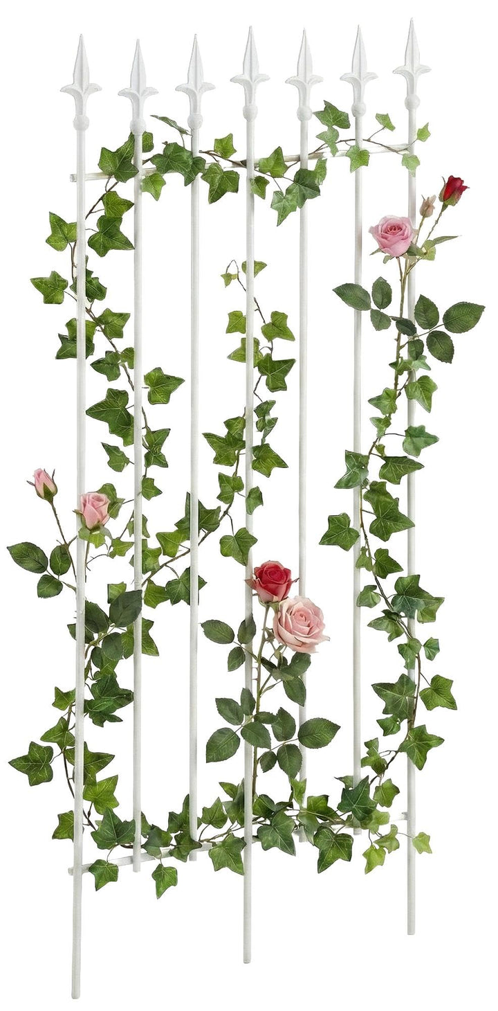 CLP Rankgitter Metall 100x50 cm Elisa, Kletterhilfe stabil für Rosen und Efeu, Pflanzgitter im Jugen