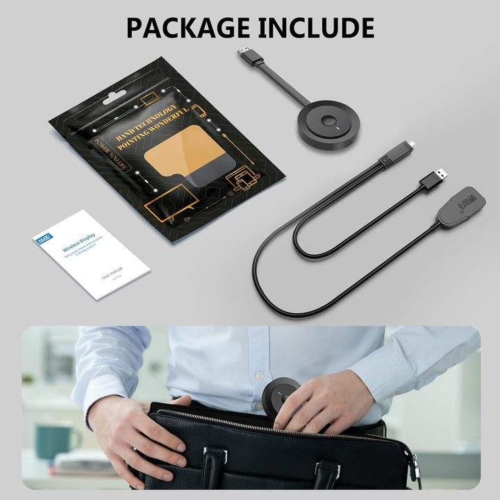 Wireless HDMI Adapter, Dongle für TV, MpioLife 4K Full HD Miracast, Streaming Videos Screen from And