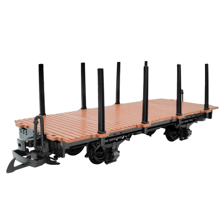 ML-Train Rungenwagen braun/schwarz als Spur-G modularer Modelleisenbahn Bausatz - Gartenbahn Zubehör