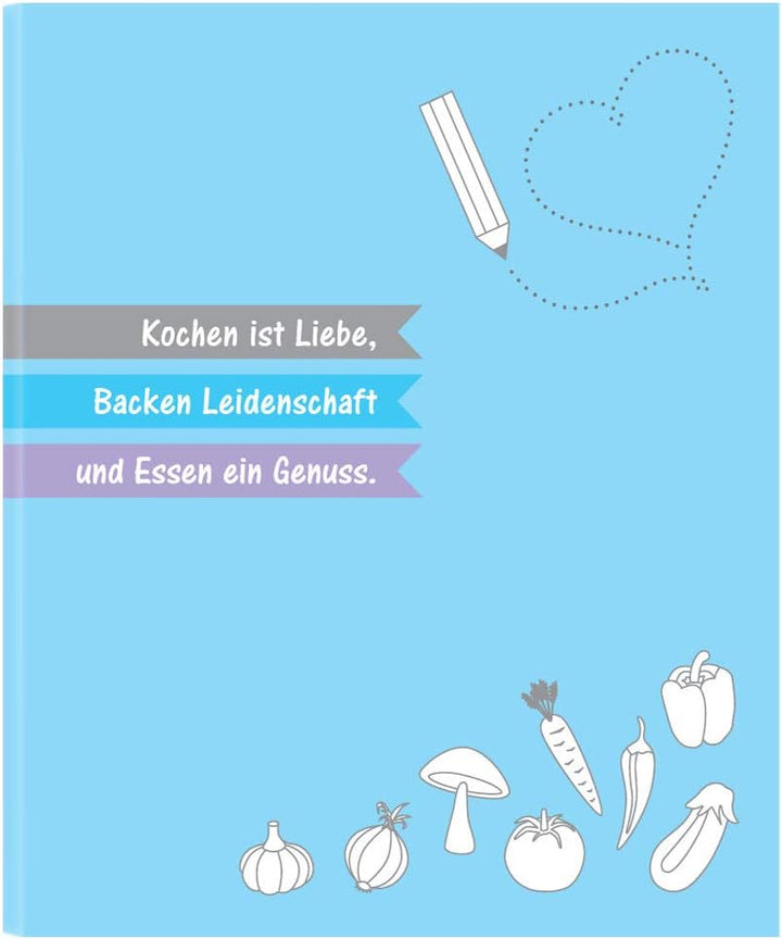 PRICARO Rezeptordner mit Rezeptblock "Allerlei", A4