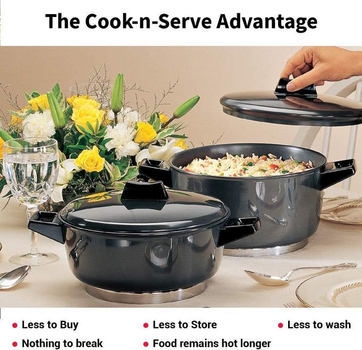 Hawkins Futura Hard Anodised Cook-n-Serve Bowl, 4 Litres, 4 L