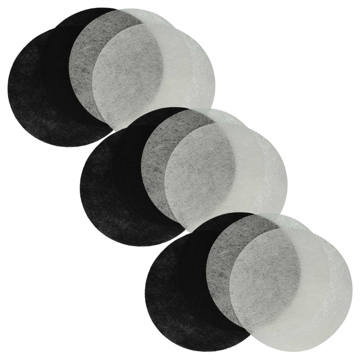 vhbw 6X Aktivkohlefilter, 6X Fettfilter Ersatz für Moulinex AD-5 für Fritteuse - 12-TLG. Filter-Set