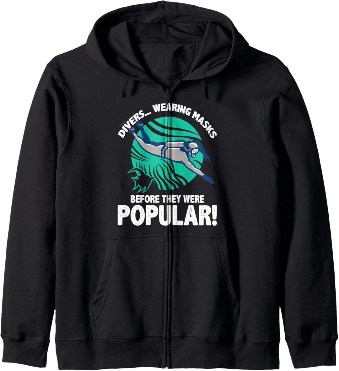 Humorous Wearing Mask Scuba Diver Pun Kapuzenjacke