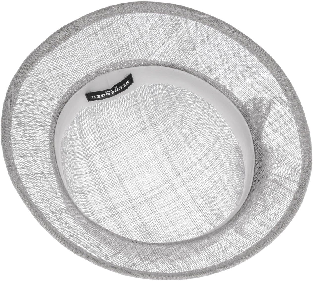 Seeberger Valeska Sinamay Strohhut Damenhut Sommerhut Strohglocke (One Size - grau)