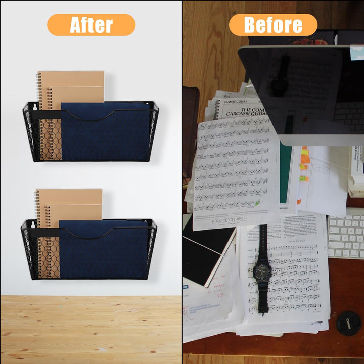 BOXOB 2 Stück Magnetischer Aktenhalter, Magnetischer Aktenaufhänger Magnetischer Organizer für Kühls