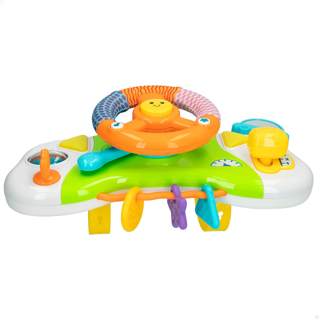 winfun 40300 Lenkrad für Kinderwagen, Simulator, Auto, Mehrfarbig, 1 Stück Auto-Simulator + 6 Monate