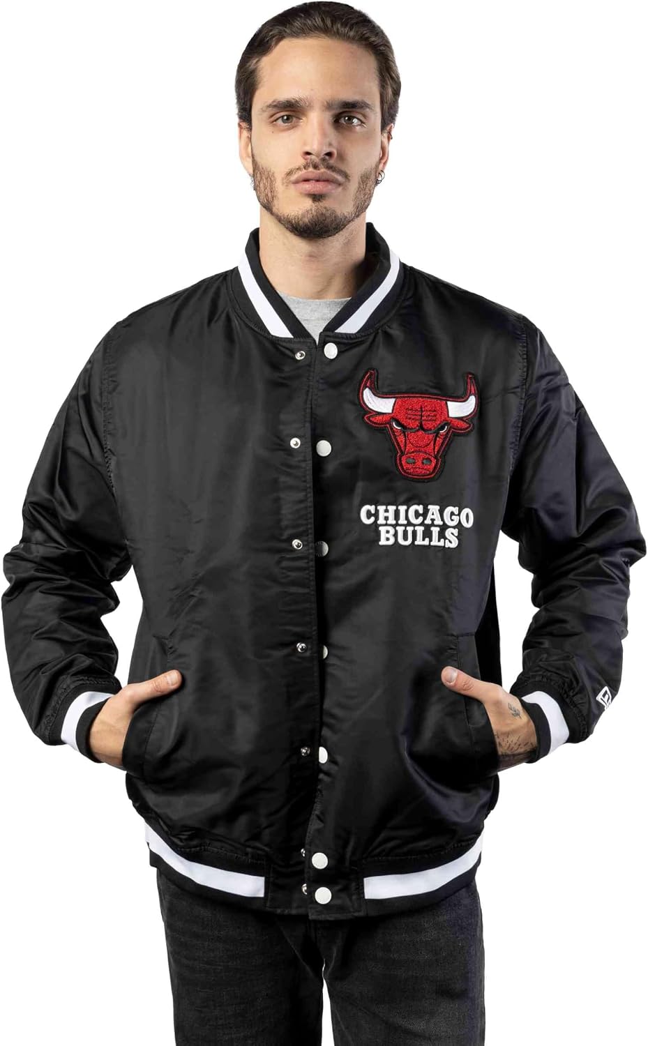 New Era - NBA Chicago Bulls Logoselect Jacke XL Chicago Bulls, XL Chicago Bulls