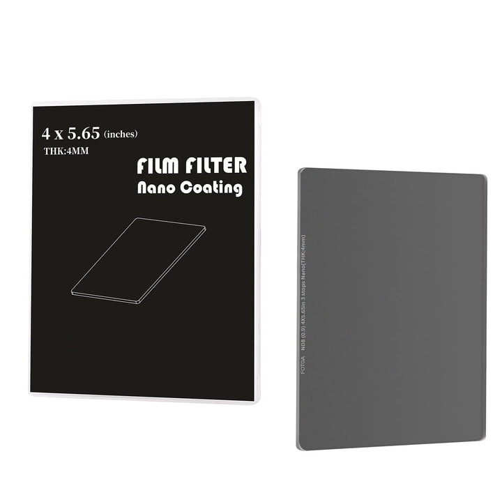 FOTGA Nano 4x5.65 ND8 Neutral Graufilter Rechteckfilter aus Optisches Glas, ND0.9 (3 Stopps) Cinema